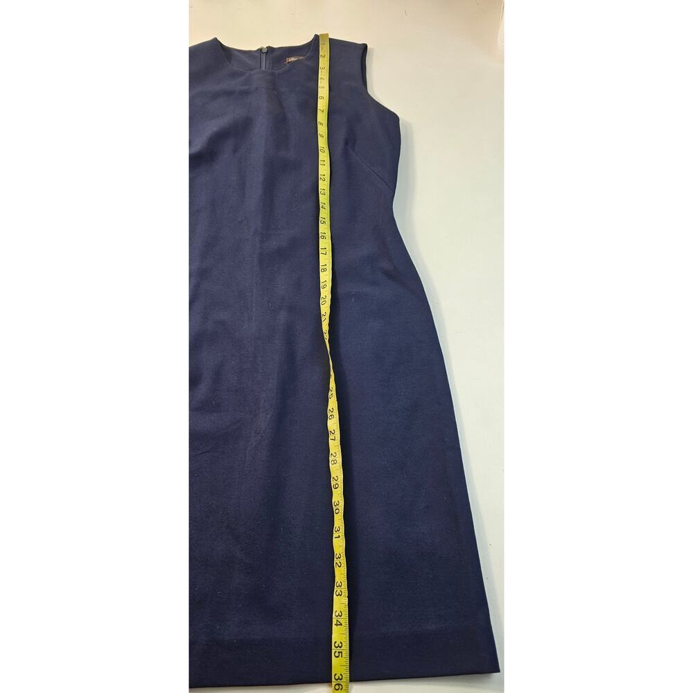 J Mclaughlin Womens Blue Devon Textured Stretch Sheath Sleeveless Dress size XS - Picture 4 of 6